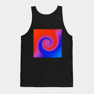 Swirl Red Blue Tank Top